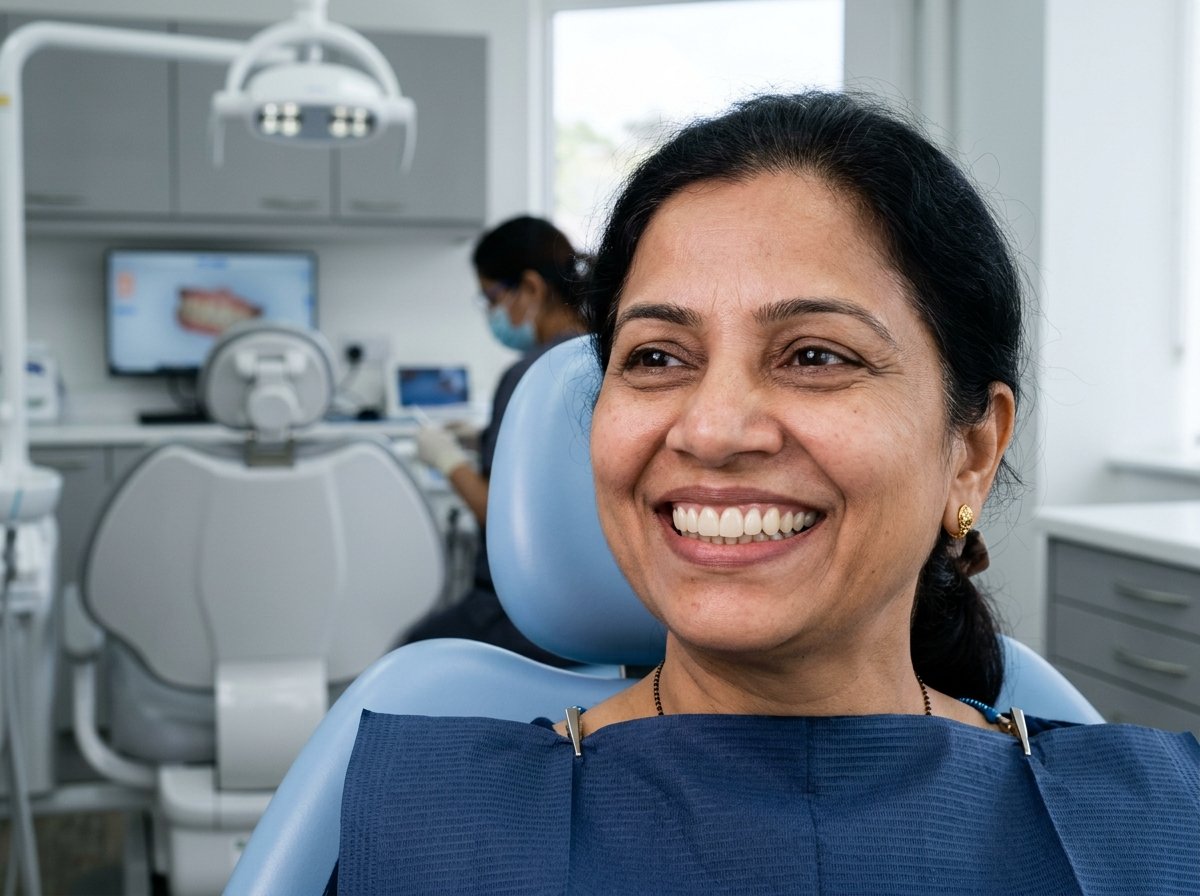 Titanium Tooth Implant Restoration for Indian Patient